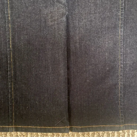 New With Tags | Ralph Lauren Indigo Blue Denim Knee Length Pencil Skirt | Size 6 - Picture 10 of 11